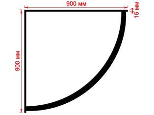 Шкаф угловой Радиусный - 9