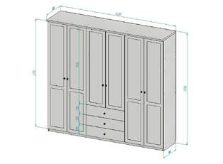 Шкаф распашной Софти 15