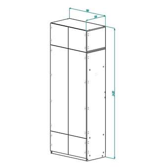 Шкаф распашной Дуглас 2