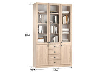 Книжный шкаф Ньютон 3.8