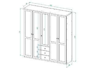Шкаф распашной Софти 14