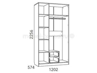 Шкаф распашной Фанк 3