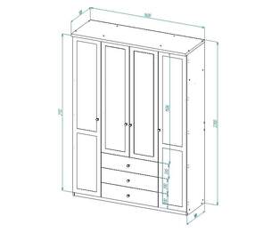 Шкаф распашной Софти 21