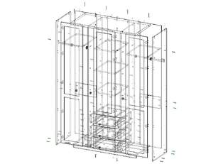 Шкаф распашной Софти 8