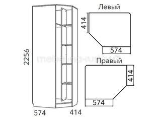  Угловой шкаф правый Фанк 2