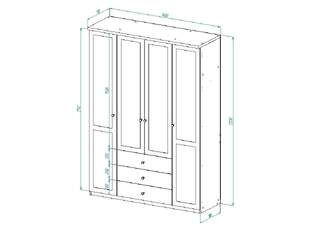 Шкаф распашной Софти 18