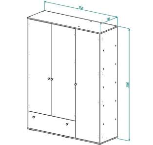 Шкаф распашной Монс 3