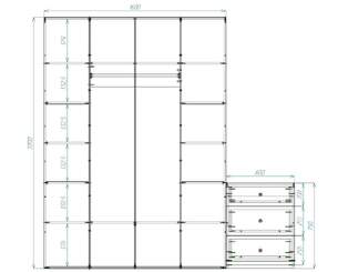Шкаф распашной Скарлет 2