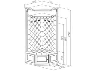 Угловая прихожая Благо Б5.9-2