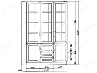 Книжный шкаф  Библиограф 3.8