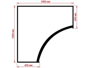 Шкаф угловой Радиусный - 4