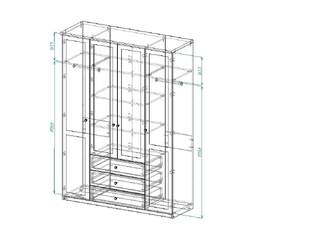 Шкаф распашной Софти 18