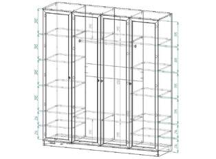 Шкаф распашной Канзас 4