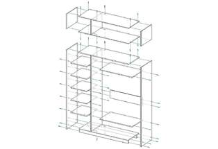 Шкаф распашной Дуглас 4