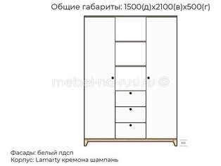 Распашной шкаф Хельга 16