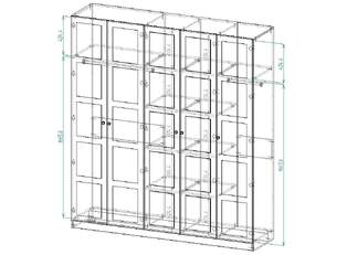 Шкаф распашной Ричи  4