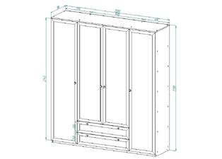Шкаф распашной Канзас 7