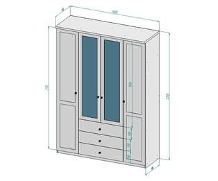 Шкаф распашной Софти 21