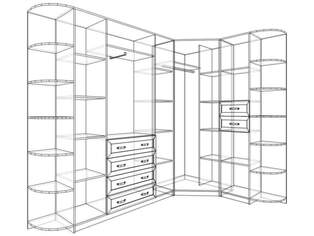 Шкаф угловой Олимп 4