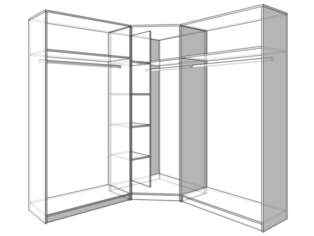 Шкаф угловой Рамон 23