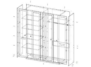 Шкаф распашной Софти 11