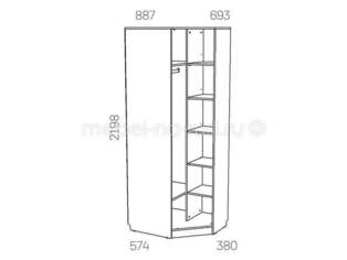 Шкаф угловой правый Оливия