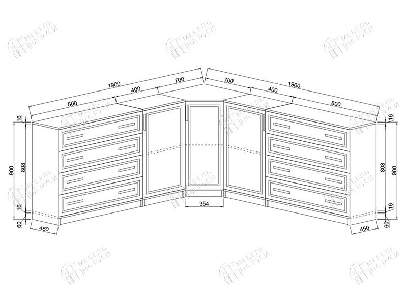 Комод углом